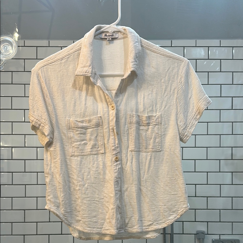 Madewell linen Button-Up Shirt